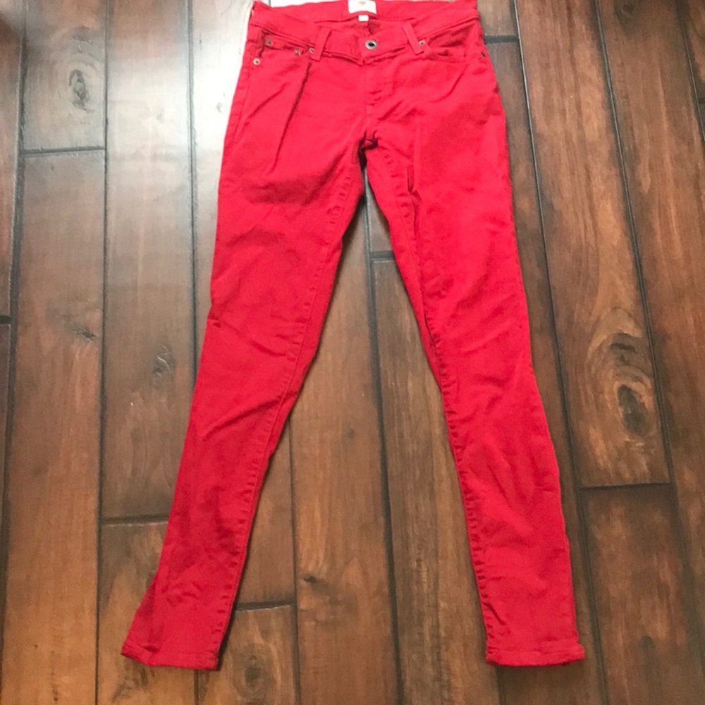 Red jeans